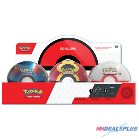 Pokemon 2025 Q4 Poke Ball Tin Display Case